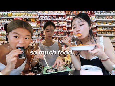 Eating ONLY at Japanese convenience stores for 24 hours! *so good*