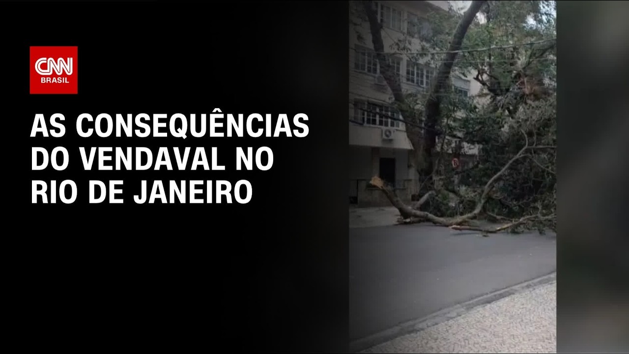 Rio de Janeiro avalia estragos após vendaval causar apagão e mortes | CNN NOVO DIA