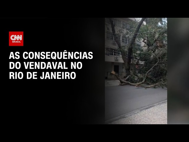 Rio de Janeiro avalia estragos após vendaval causar apagão e mortes | CNN NOVO DIA