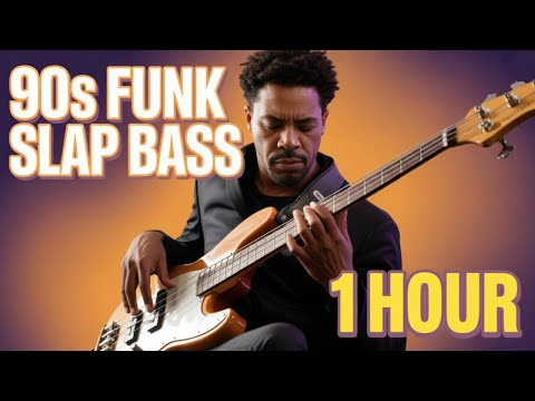 90s Funk Slap Bass - Jazz Fusion Grooves for Focus & Relaxation