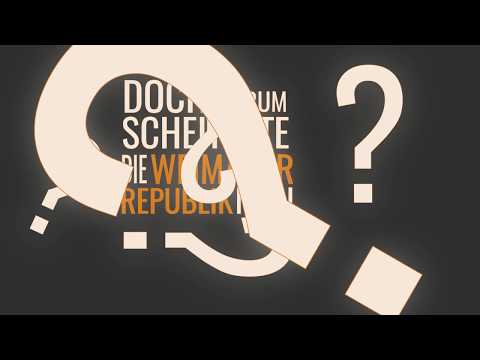 Das Scheitern der Weimarer Republik | Erster Weltkrieg, 1918/1919