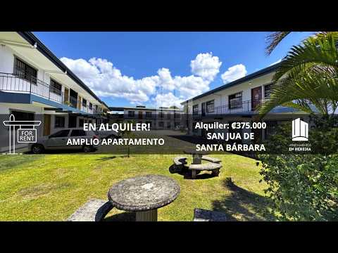 ✨Apartamento en Alquiler - Entre San Juan De Santa Bárbara y San Lorenzo - Heredia