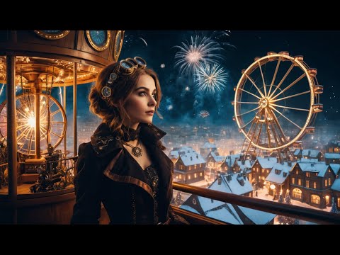 Christmas in Steampunk Town: AI #aishortfilm #steampunk