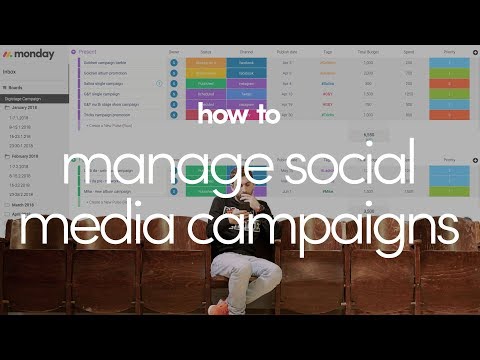 How to manage social media campaigns with monday.com