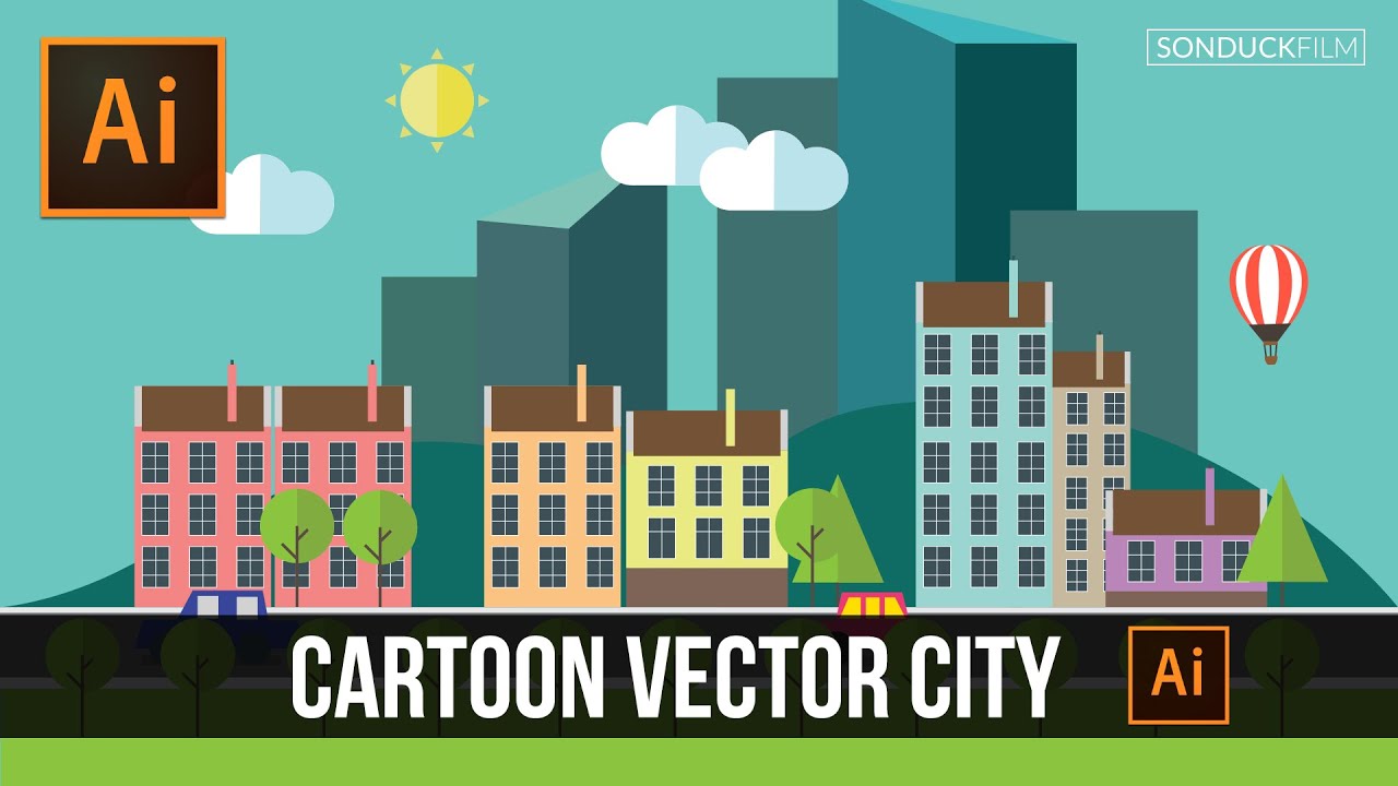 Adobe Illustrator: How to Create a Cartoon Vector City