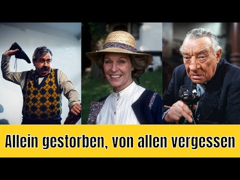 12 deutsche Promis, die allein und vergessen starben