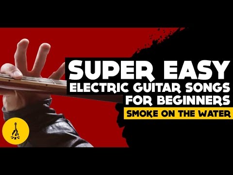 Super Easy Electric Guitar Songs For Beginners | Smoke On The Water (Guitar Riff Tab)