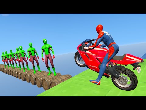 Süper Kahraman Örümcek Adam Zorlu Parkur Oyunu - Spiderman Impossible Parkour Jumps