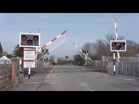 Level Crossing at Blakestown, Kildare - 29000 Class DMU, Westbound