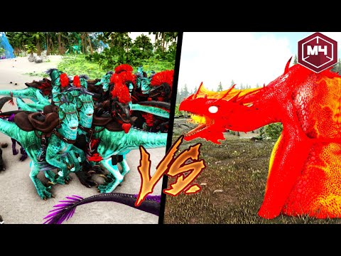 DEVINS RIESIGE RAPTOR ARMEE GEGEN ETERNAL MYTHICAL BOSSE! 😂 - ARK Devin Fo.45