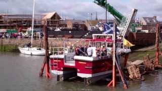 preview picture of video 'Endurance Fishing Boat Launch From Slipway Arbroath Angus Scotland'