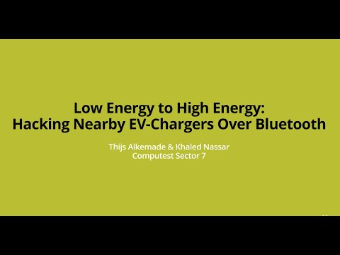 Low Energy to High Energy: Hacking Nearby EV-Chargers Over Bluetooth