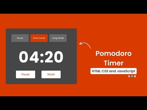 Pomodoro Timer In Html Css Javascript Doxa Dev