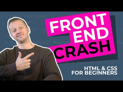 The 2019 Frontend Developer Crash Course - HTML & CSS Tutorial for Beginners