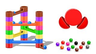 GO! Learn Colors with a Giant Marble Maze Run Color Balls and Shapes - Colors and Shapes Collection gameplay video by jconradslp, 20:59 duration