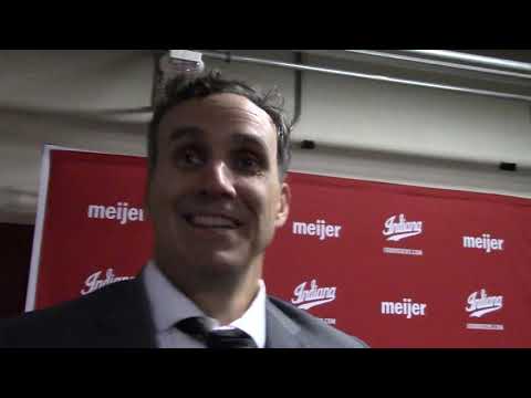Princeton coach Mitch Henderson reacts to loss at Indiana
