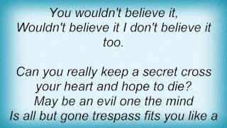 The Get Up Kids - Wouldn&#39;t Believe It Lyrics