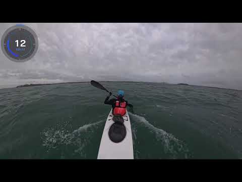 From Rangitoto island to St Heliers - NK Breeze surfski 