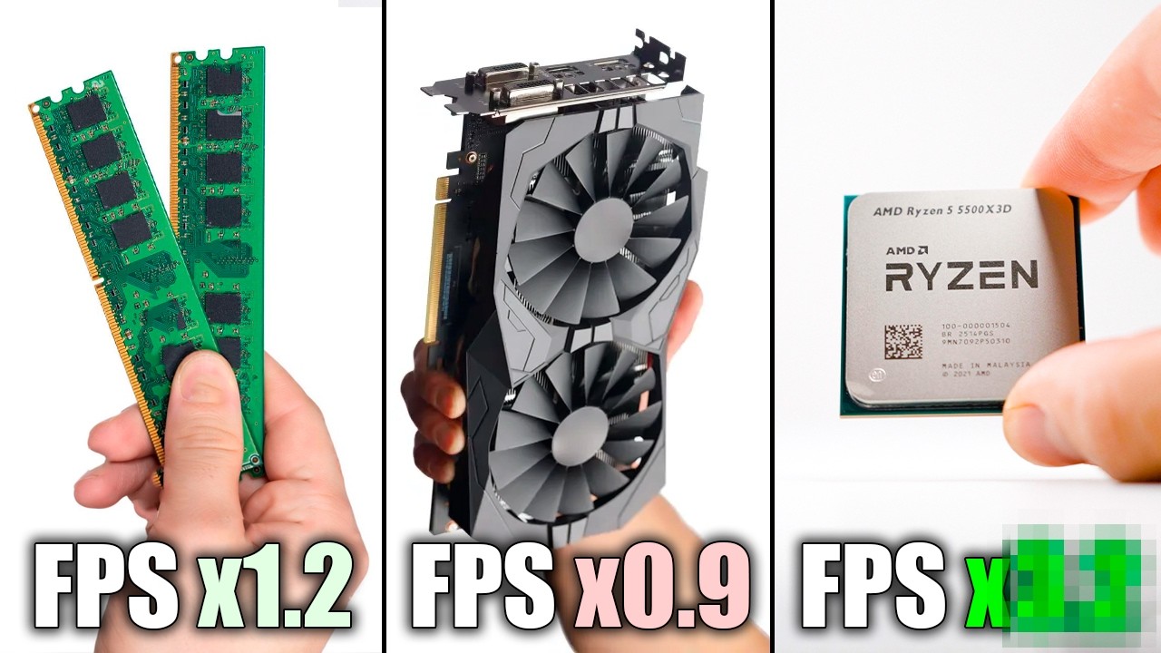 ¿Qué Aumenta Más los FPS en una PC? +RAM vs GPU vs CPU Gamer