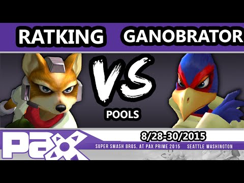 S@P - Ratking (Fox) Vs. Ganobrator (Falco) SSBM Pools - Smash Melee
