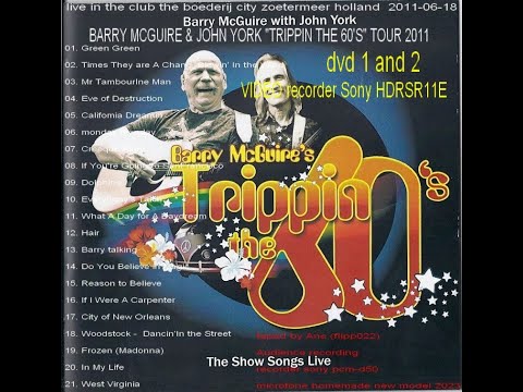 BARRY MCGUIRE & JOHN YORK "TRIPPIN THE 60'S" TOUR HD video