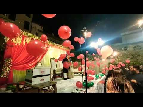 Birthday party red heart shapes balloon, size: 12inch, packa...