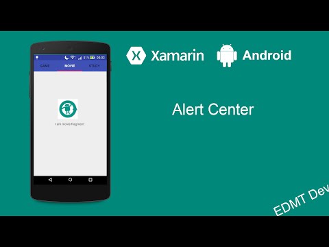 Xamarin Android Tutorial iOS style Alert Center