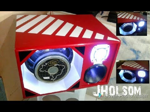 caixa trio eros mg 600 driver e tweeter jbl com led (tocando pintura top)