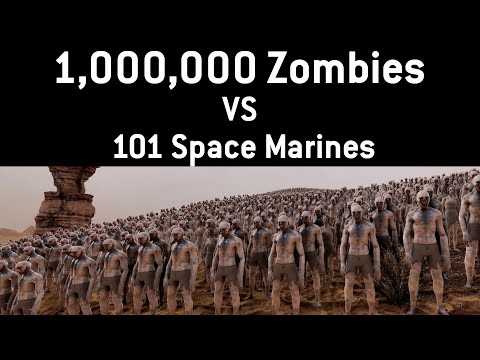 1,000,000 Zombies vs 101 Space Marines
