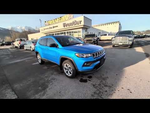 2026 Jeep Compass North 4x4 in Blue for sale at Frontier Chrysler Dodge Jeep Ram Fiat Ltd. in Smithers, BC