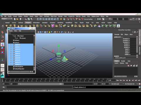 Autodesk Maya 2015 Tutorial | Outliner