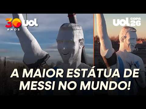 MESSI É HOMENAGEADO NA ARGENTINA! CIDADE INAUGURA ESTÁTUA DO MAIOR ARTILHEIRO DAS COPAS