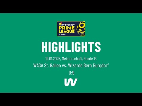 Highlights WASA St. Gallen vs. Wizards Bern Burgdorf 0:9