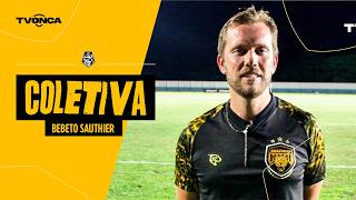 Coletiva  auxiliar técnico permanente Bebeto Sauthier (pós-jogo Monte Roraima x Amazonas Copa Norte)