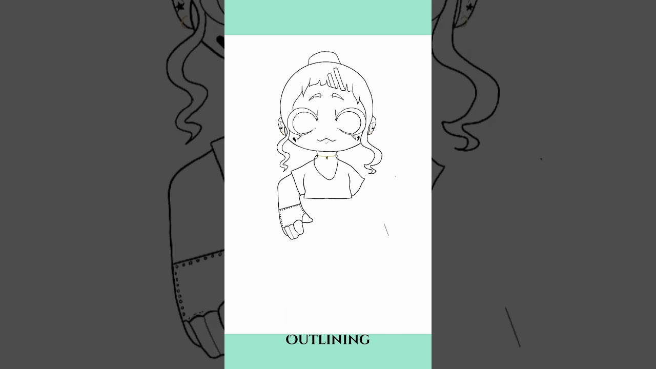 Had to do this again it was so fun! 😁 🤩 #chibi  #digitalart #digitaldrawing #artist #template #art