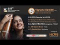 Vignana Samithi Presents Vocal concert by Kum. Spoorthi Rao on 4-5-2024