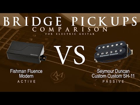 Fishman FLUENCE MODERN vs Seymour Duncan CUSTOM CUSTOM SH-11 - Bridge Pickup Guitar Tone Comparison