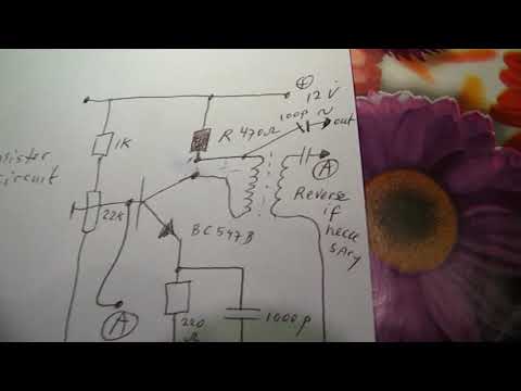 Oscillator/generator circuits with tubes or transistors their principles (backcoupling coil)