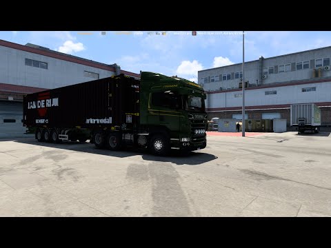 Euro Truck Simulator 2 Version 1.43.15s(64bit)+Scania R490 real open pipe engines+Basic maps