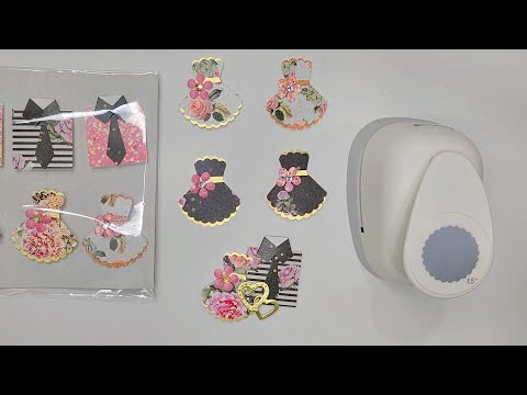 Creative way to use circle punches| use scraps to make diy embellishment| Dress my craft punches