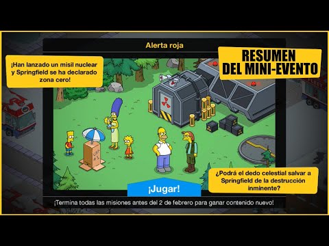 Los Simpson Springfield- Tapped Out- Mini-Evento: Alerta Roja 2022 [RESUMEN]