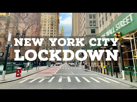 Walking Empty Streets of Manhattan, NYC - First Days of NYC Lockdown (March 2020)
