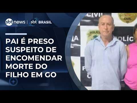 Pai é preso suspeito de encomendar morte do próprio filho por herança em Trindade (GO) | #SBTBrasil