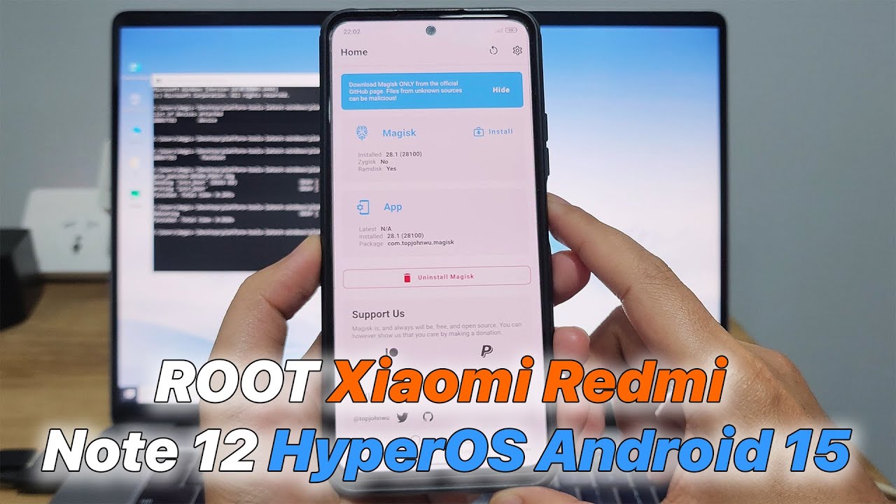 ROOT Xiaomi Redmi Note 12 HyperOS Android 15