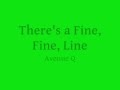 There's a Fine, Fine Line- lyrics 