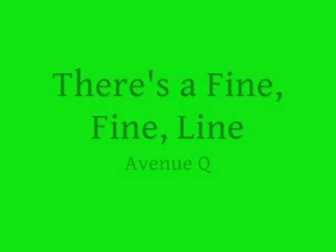 There's a Fine, Fine Line- lyrics