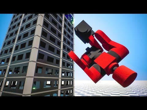 Lego Ragdolls Falls #2 | Brick Rigs