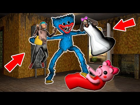 Granny vs Puppy Playtime vs Grandpa vs Piggy - funny horror school animation (p.19)