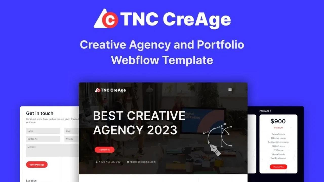 How to Use TNC CreAge Webflow Template | New Webflow Agency, Portfolio, CMS Template