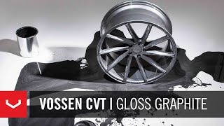 9x22 (Front) & 10.5x22 (Rear) Vossen CVT  Graphite Alloy Wheels